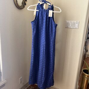 Semi-fit Dress With Liner Blue- New With Tags!
